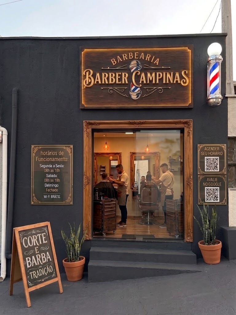 Fachada da Barber Campinas, Rua Lourdes José da Silva Oliveira, Jardim São Pedro de Viracopos, Campinas